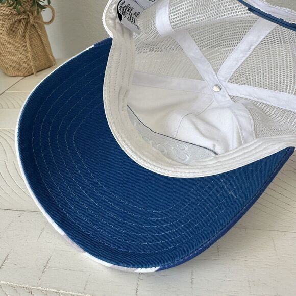Ford American Flag Trucker Mesh Hat Cap Adjustable Snapback White and Blue - Picture 7 of 11